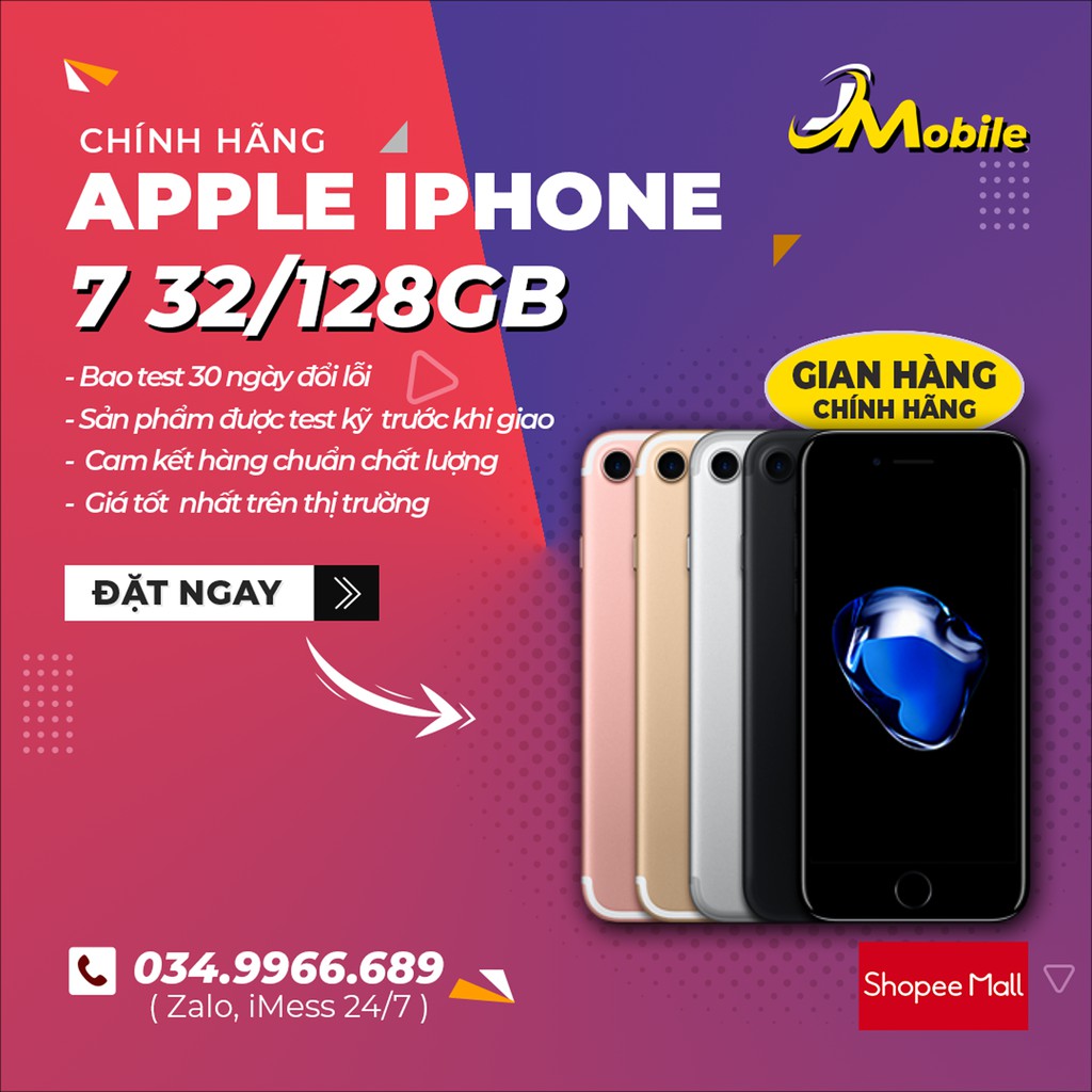 Điện Thoại iPhone 7 Lock 32GB Hỗ Trợ Fix Full Lỗi