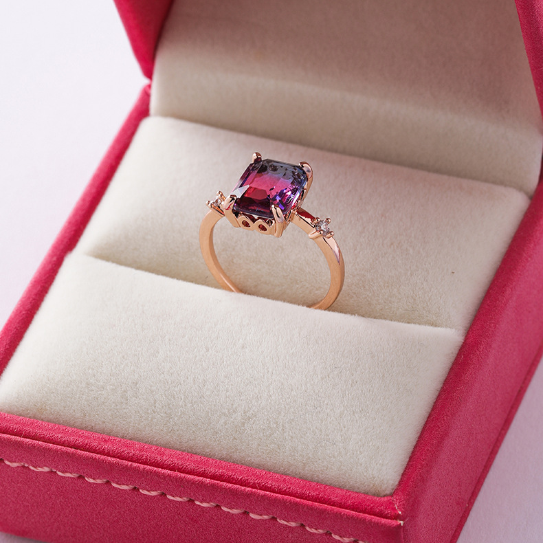 OIMG  Nhẫn Đính Đá Zircon Kiểu Dáng Dễ Thương Xinh Xắn Cho Nữ