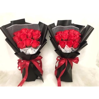 Bó hoa sáp 11 bông + túi