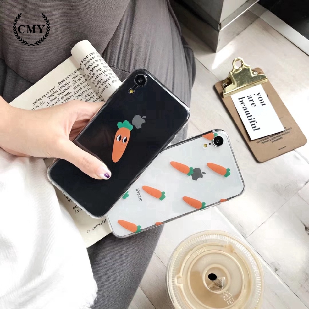 Ốp điện thoại họa tiết cà rốt cho iPhone 11 / 11Pro 11pro Max X XR XS XS MAX 6 7 8 plus | BigBuy360 - bigbuy360.vn