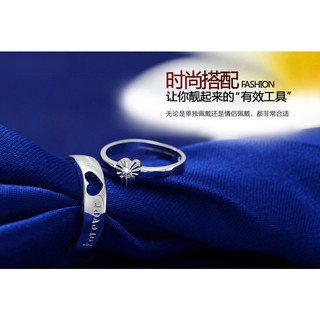 Nhẫn đôi mạ bạc S925