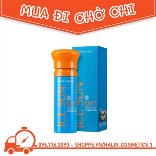 Kem Chống Nắng💖FREESHIP💖Kem Chống Nắng Giảm Nhiệt, Bật Tông Da Nature Republic California Aloe Ice Puff Sun SPF50+ PA+