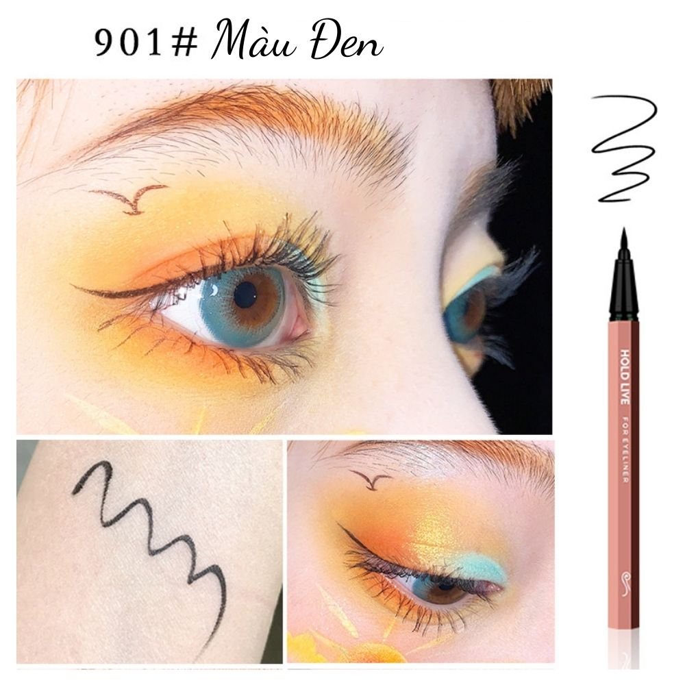 Bút Kẻ Mắt Dạ Siêu Mảnh Lâu Trôi HOLD LIVE Superfine Natural Eyeliner HL390 - HOLDLIVE