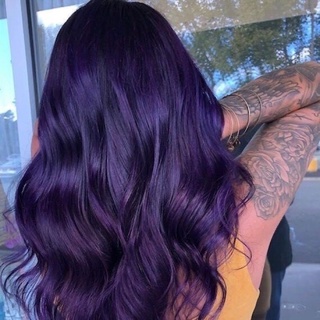 Thuốc Nhuộm Tóc Màu Tím Xanh Trầm Dark Blonde Violet Blue 6/28 Không Cần Tẩy