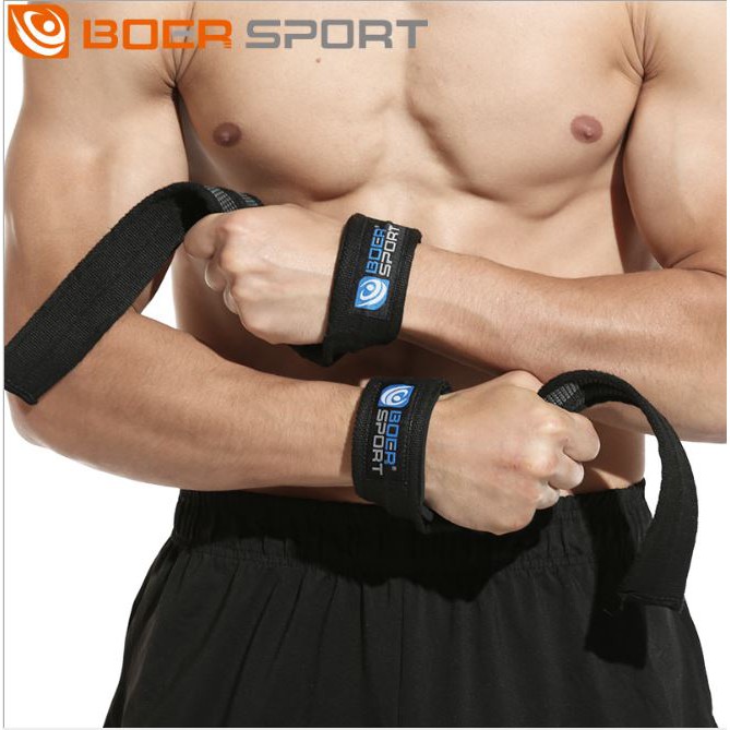 Dây kéo lưng Tập Gym Boer Chính Hãng Dây Lifting Straps