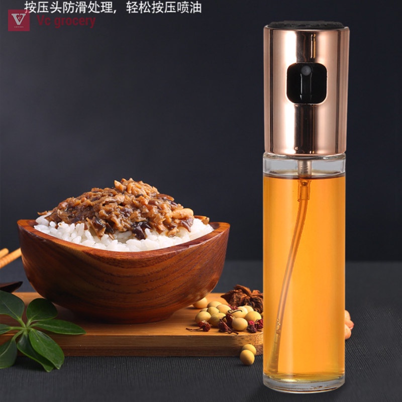 [HÀNG CÓ SẴN] Bình xịt dầu ăn phun sương cho nồi chiên không dầu chai thủy tinh cao cấp 100ml