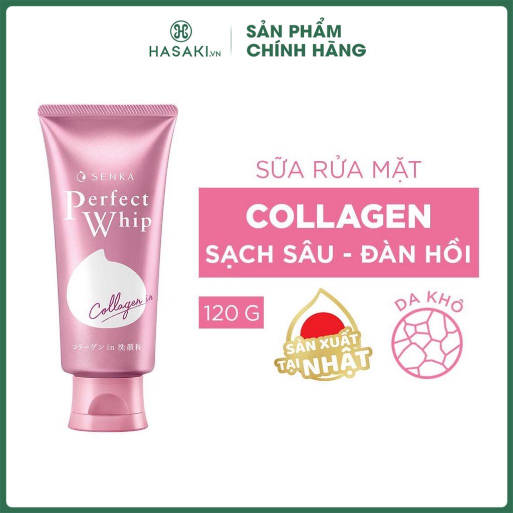 Sữa Rửa Mặt Senka Dưỡng Ẩm Mịn &amp; Săn Chắc Da 120g