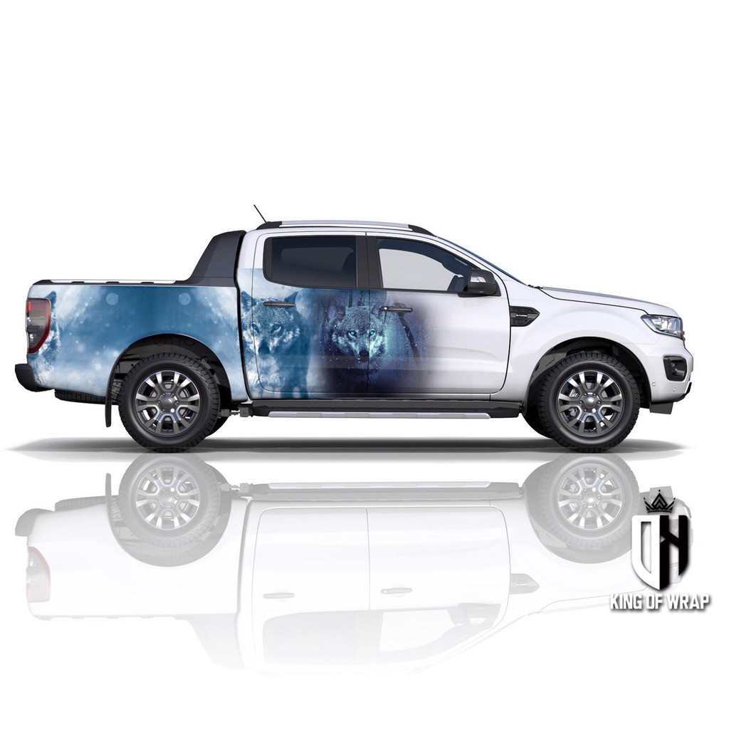Tem sườn bán tải thể thao - Decal chính hãng cao cấp 3 lớp