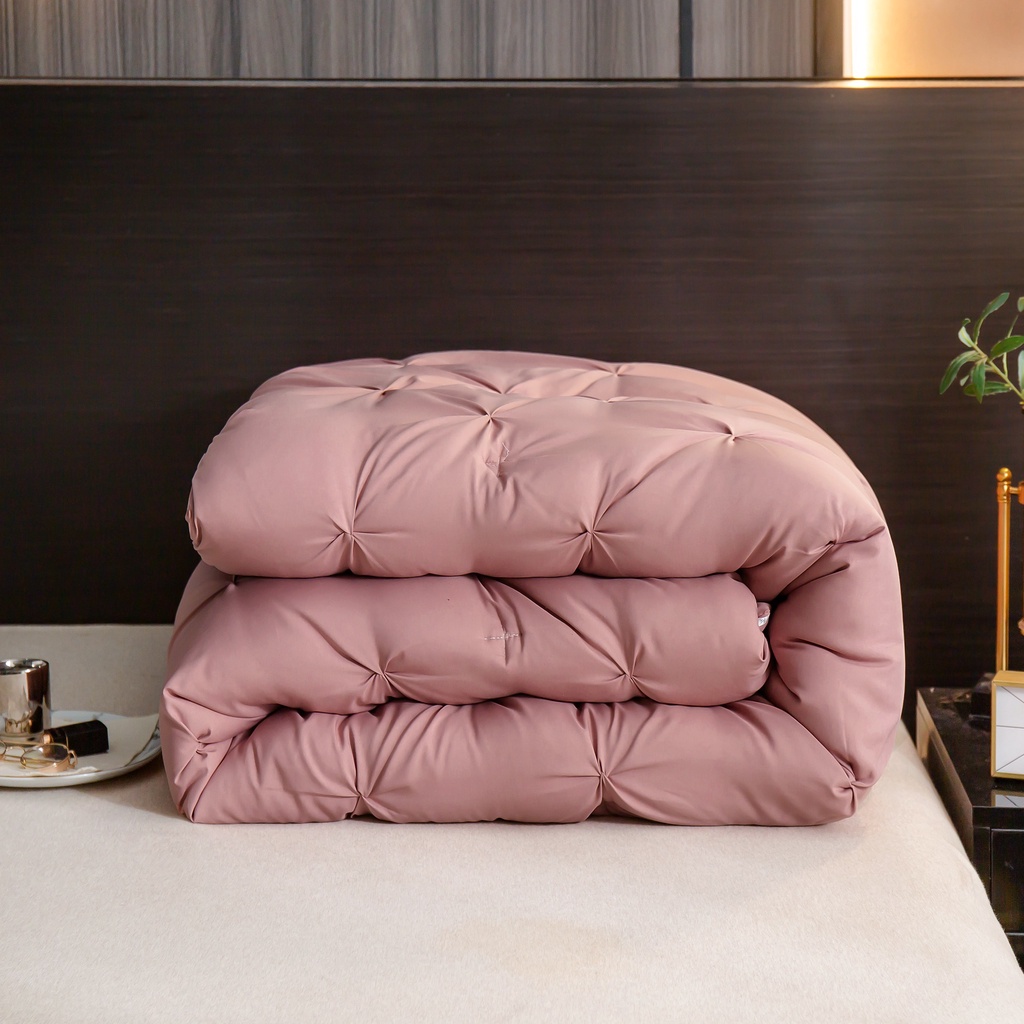 Chăn mền bông cotton lụa bông mịn Luxury xuất nhật 2,5kg 2mx2m3 rúm kim cương