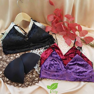 Áo bralette Teisy chất nhung xinh xắn, lót mịn ✨✨✨