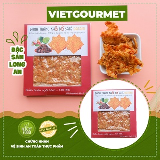 Bánh tráng nướng khô bò sa tế 65g Datami, đặc sản bánh tráng trộn Long An, đồ ăn vặt Hà Nội