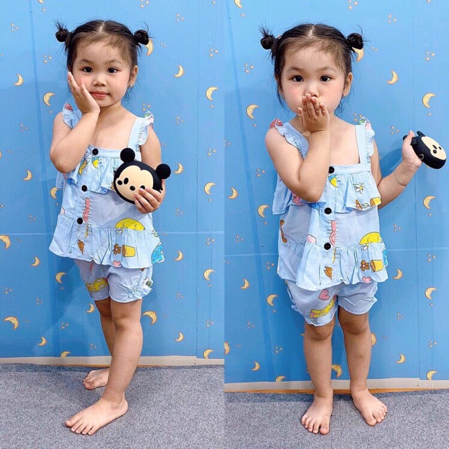 Bộ 2 dây bé gái Lanh thái tone thái tôn thái đẹp cao cấp- sỉ bộ lanh cho bé