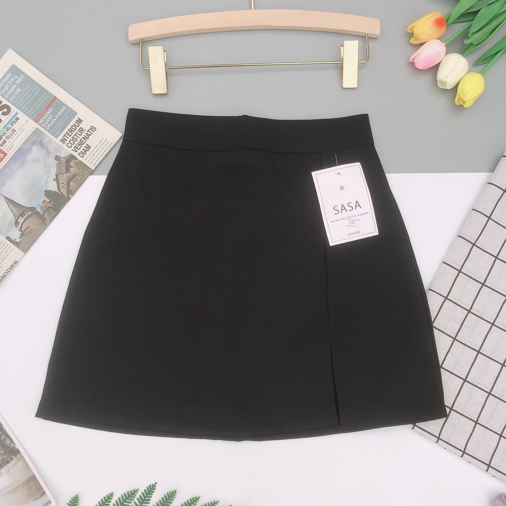 [🎁TẶNG QUÀ TRI ÂN]Chân váy A nữ thời trang công sở xẻ tà ngắn thanh lịch cho nữ | BigBuy360 - bigbuy360.vn