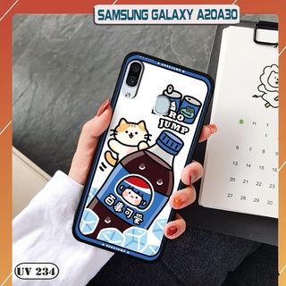 Ốp lưng nhám in hình 3d samsung galaxy a20 / a30