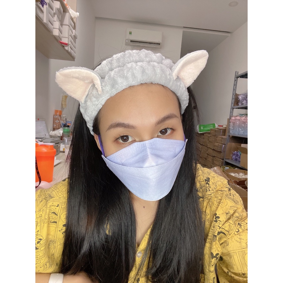 Băng Đô Rửa Mặt Họa Tiết Hoạt Hình Phong Cách Hàn Quốc Thời Trang Dành Cho Nữ