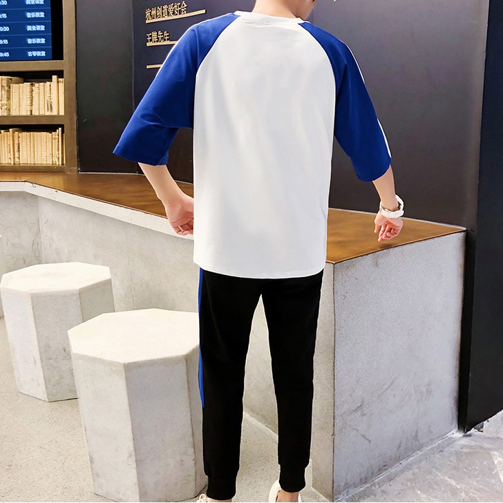 Bộ Đồ Thun Nam Thể Thao Ngắn Tay Basic Kết Hợp Quần Dài Họa Tiết Vết Cào Cá Tính SET NAM 90000109C2 | BigBuy360 - bigbuy360.vn