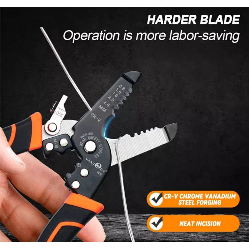kìm cắt dây điện, tuốt dây, bấm cos. Kìm đa năng