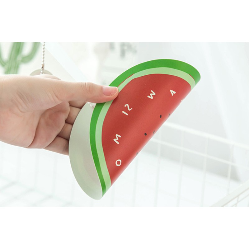 Quạt cầm tay hoạt hình vs trái cây kèm Dây treo mẫu mới