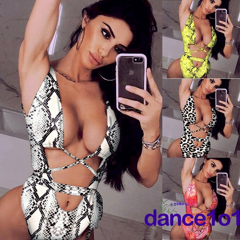 Đồ bơi buộc dây họa tiết sành điệu gợi cảm cho nữ