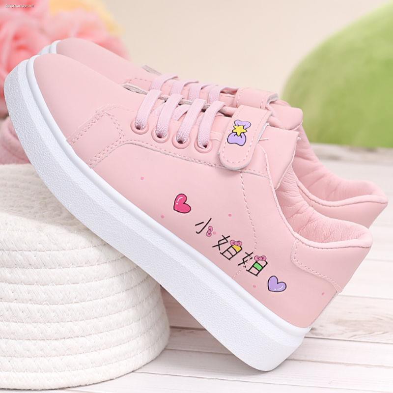 Giày thể thao bằng da thời trang mùa thu cho bé gái 9-10-11-12-13-15 tuổi