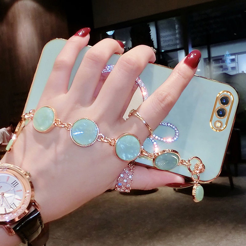 Ốp Điện Thoại Họa Tiết Thỏ Có Gương Trang Điểm Cho OPPO A3S A12E Realme C1