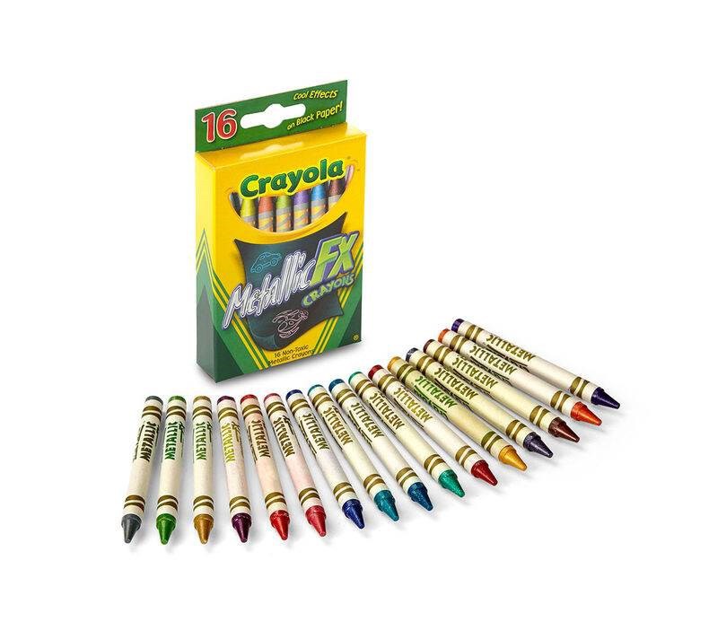 HỘP 16 BÚT SÁP ÁNH KIM Crayola Metallic FX Crayons