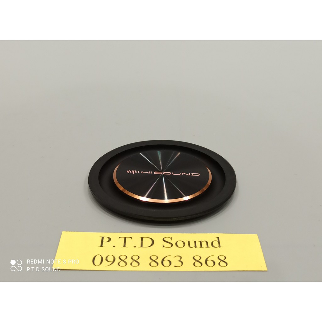 Màng cộng hưởng bass Hi Sound 3.1 inch mặt nhôm đồng tâm. DIY loa siêu bass, siêu trầm từ PTD Sound