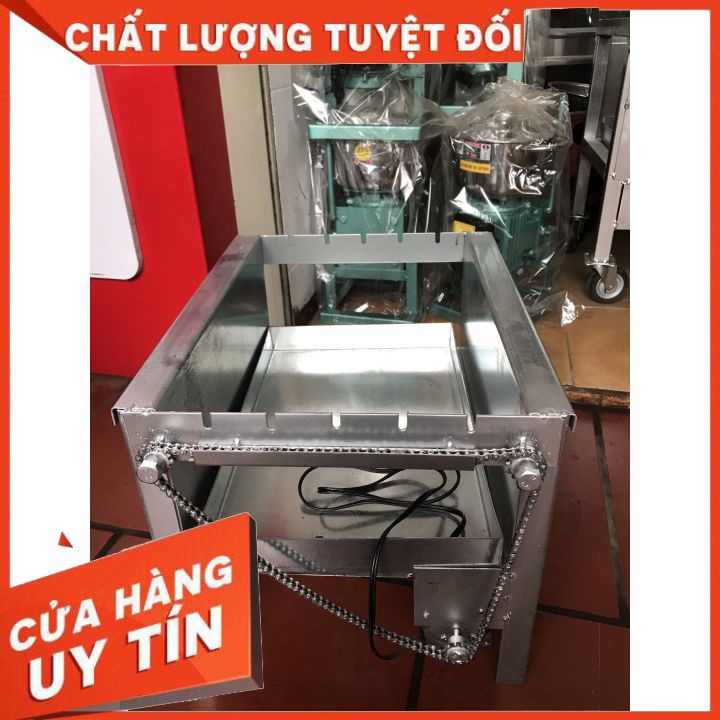 [mô tơ 14w] bếp nướng than hoa 5 xiên(combo tặng gồm 5 xiên nướng thẳng và 1 xiên 3 chạc)