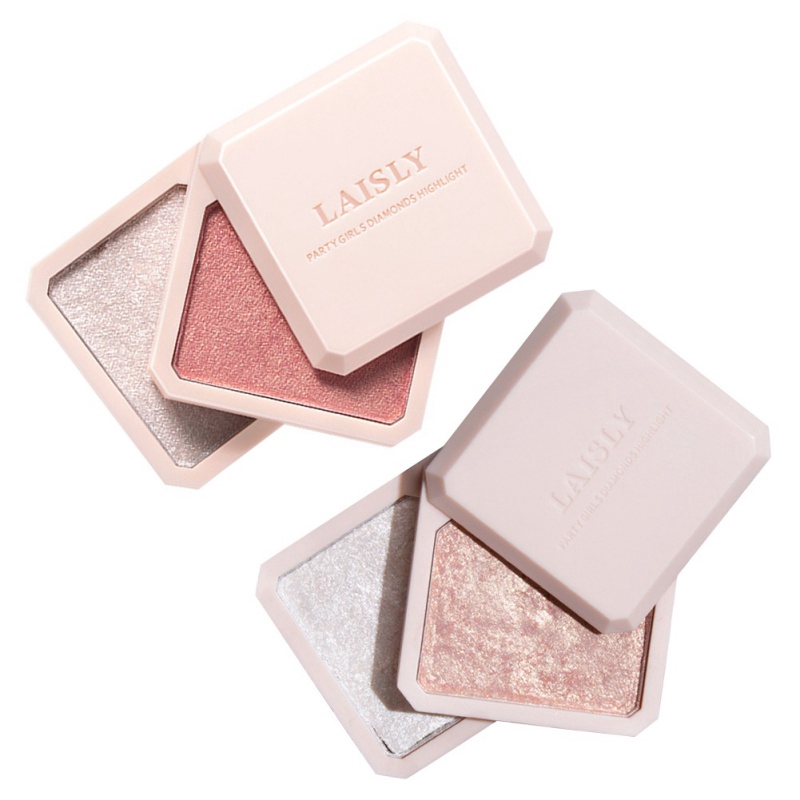 [Hàng mới về] Bảng phấn hai lớp màu sắc ánh kim tươi sáng giữ màu tốt