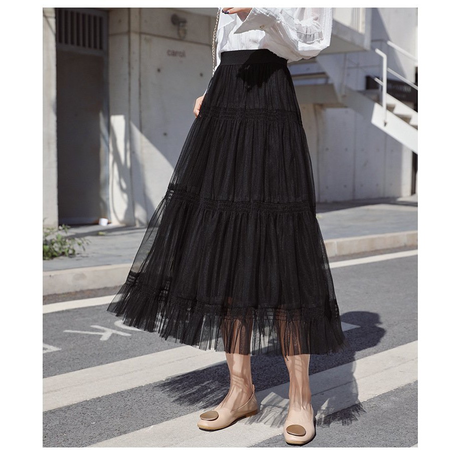 [Jamela Store] Chân váy voan ba tầng dáng dài | BigBuy360 - bigbuy360.vn