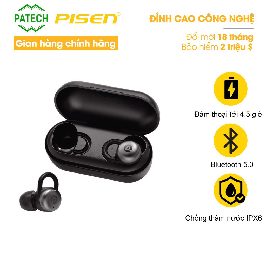 Tai nghe không dây PISEN True Wireless Earphone X-Pods T2 - Hàng Chính Hãng