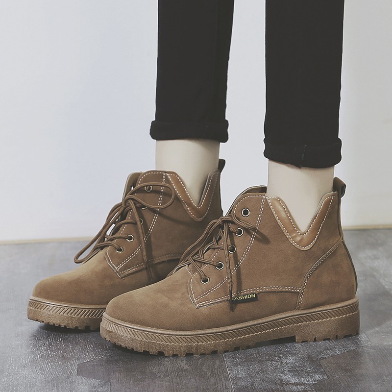 Boot Nữ Cổ Ngắn Da Lộn Đế 3cm Êm Chân Thời Trang MBS290 - Seun Shoes | BigBuy360 - bigbuy360.vn