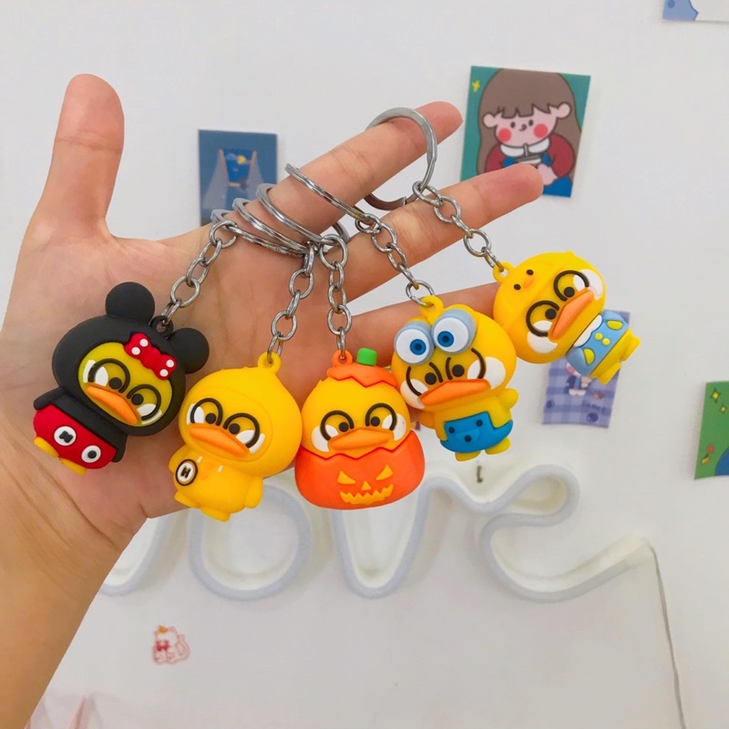 Móc Khoá Silicon Vịt Vàng