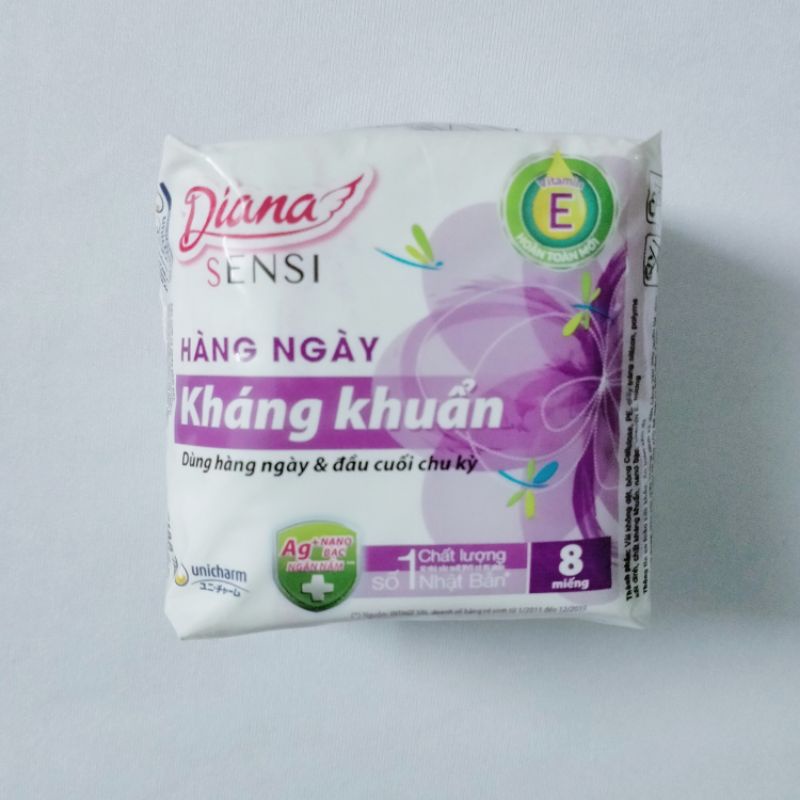 Combo 2 gói băng vệ sinh Diana hằng ngày 8 miếng