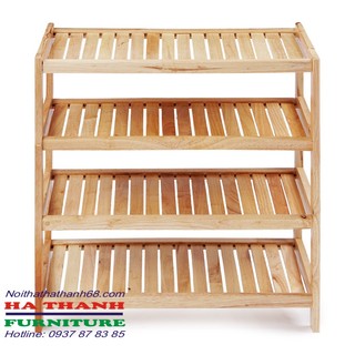 KỆ ĐỂ DÉP GỖ 4T RỘNG 62CM