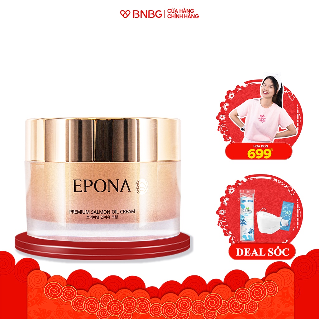 Kem Dưỡng Trắng, Phục Hồi Da Hư Tổn Epona Premium Salmon Cream 50ml