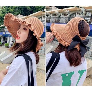 Mũ vành hở đầu có nơ