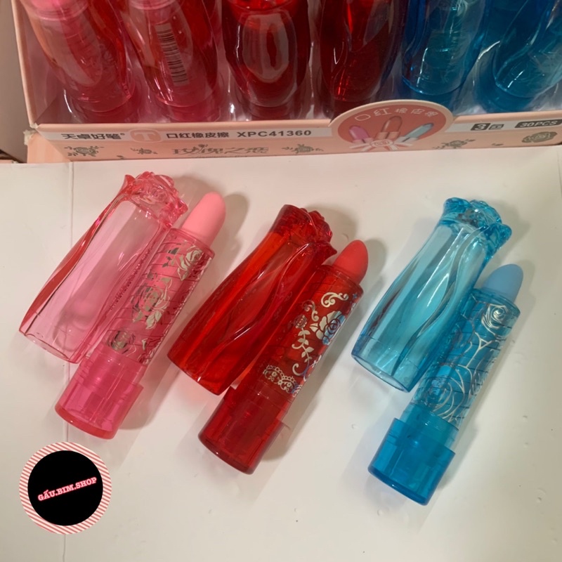 Gôm, tẩy dạng bút bấm hoạ tiết xinh xắn