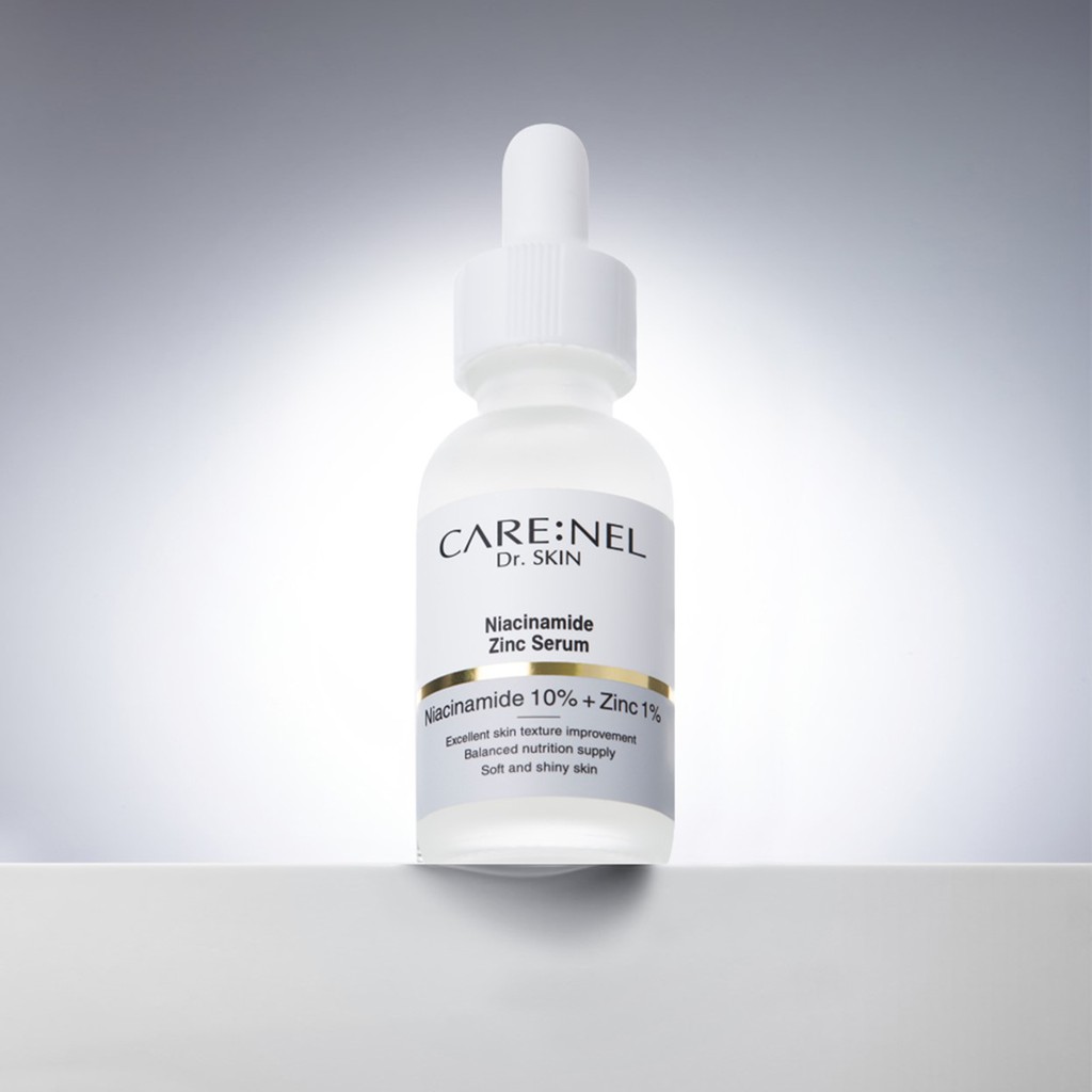 Serum dưỡng da trắng mịn, cải thiện da, ngừa lão hóa da Care:nel Niacinamide 10% + Zinc 1% 30ml