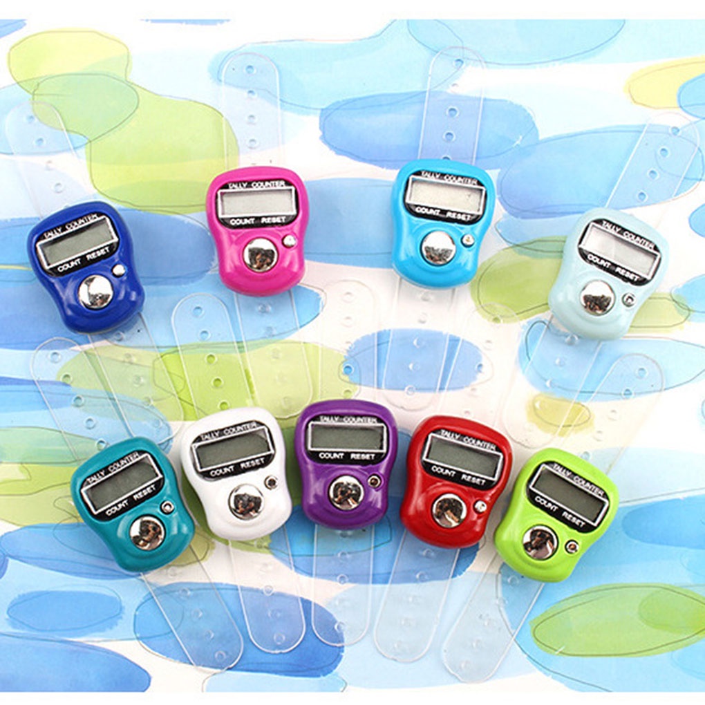 Color Random Digital Counter LCD Display Wrist Wearing Watch Design Plastic Electric Counters【vollter1】