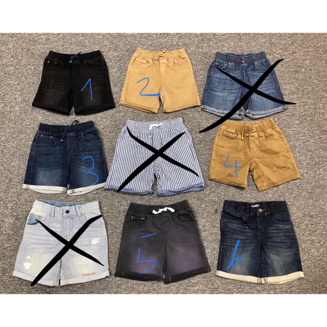 Quần short jeans Cat&Jack bé trai
