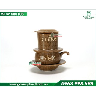 Phin sứ pha cafe bằng gốm sứ Bát Tràng