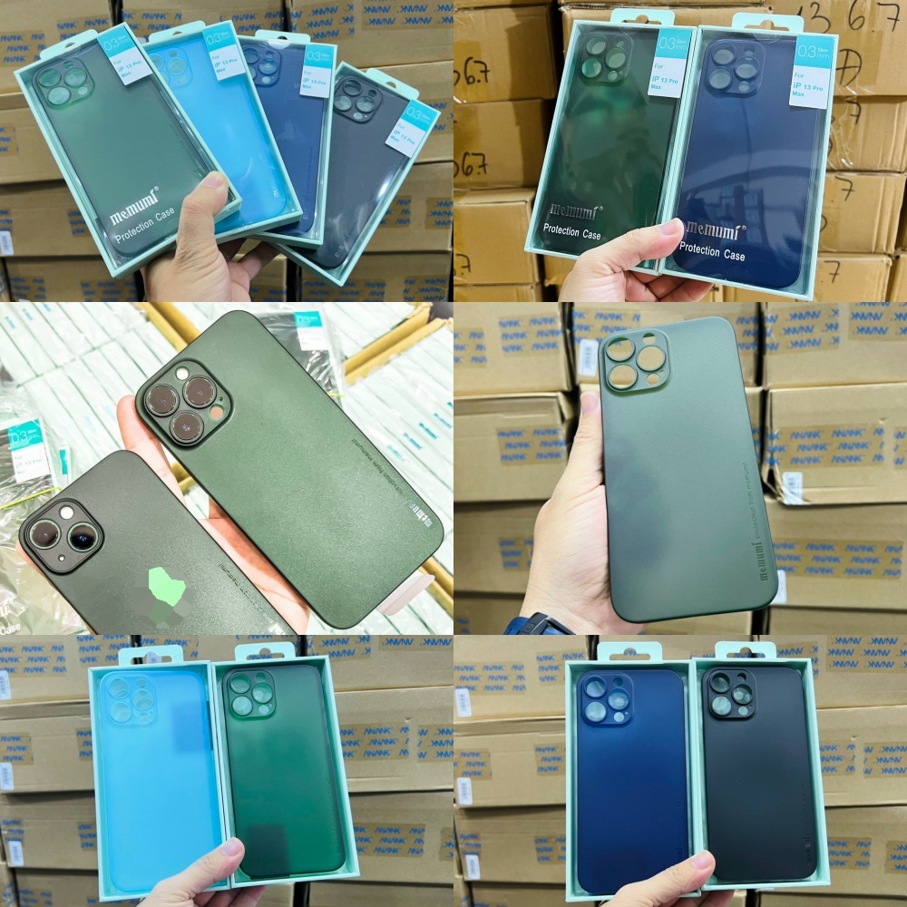 ỐP LƯNG IPHONE 13 PRO MAX MEMUMI MỎNG LỤA CHÍNH HÃNG