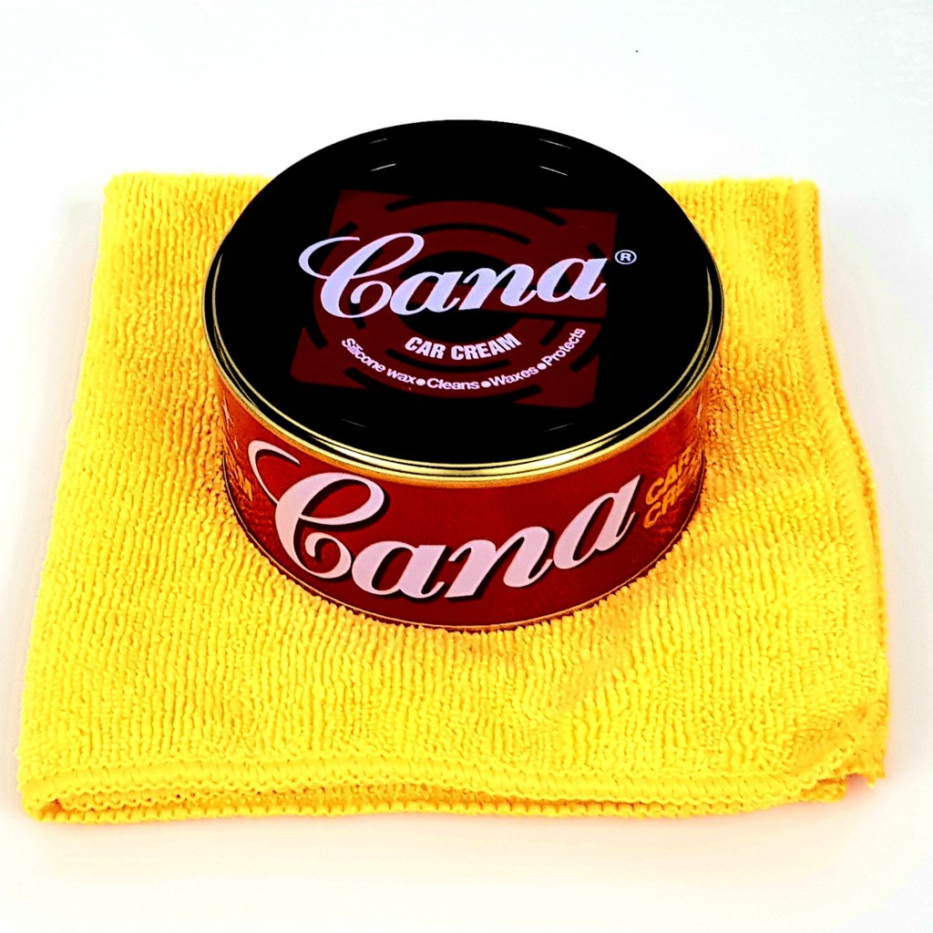 [TẶNG KHĂN] Xi Đánh Bóng Sơn Xe Cana Car Cream 100g - 220g (Tặng khăn lau)