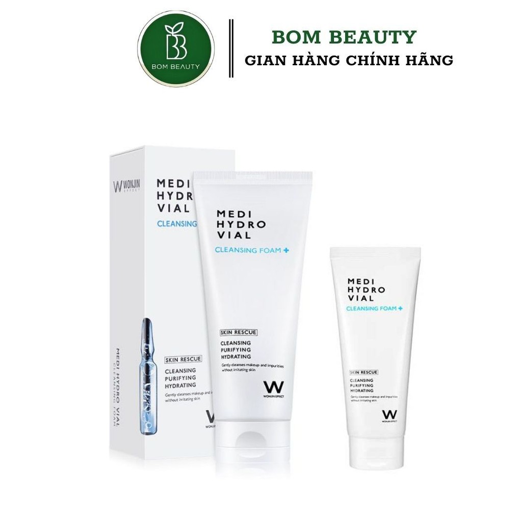 (thanh lý) Sữa Rửa Mặt Wonjin Effect Medi Hydro Vial Cleansing Foam 80ml