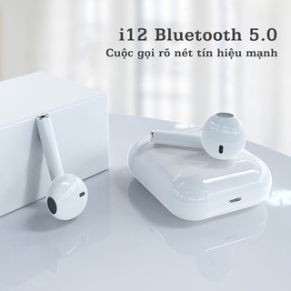 Tai nghe Bluetooth Không Dây i12 TWS Bản Nâng Cấp Chip 5.0 CHẤT LƯỢNG TỐT