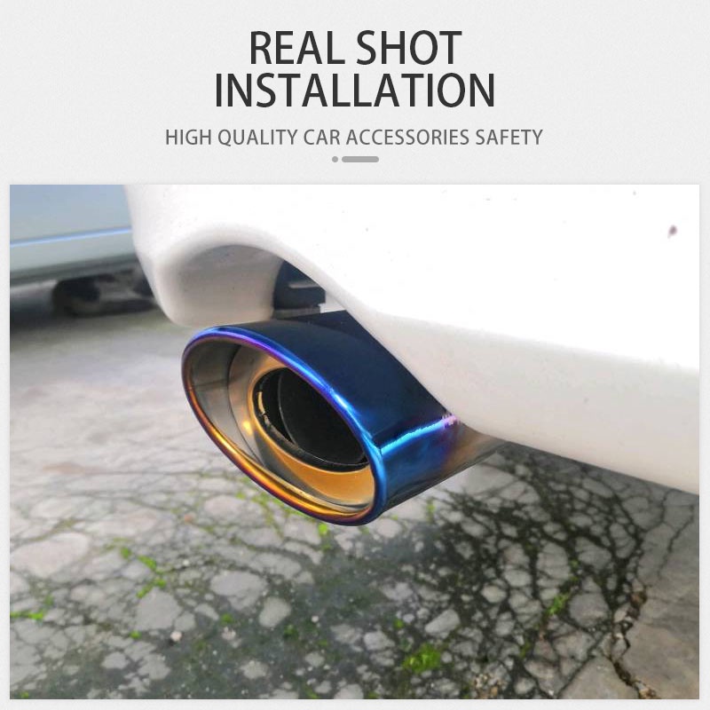 Ống Xả Xe Hơi Bằng Thép Không Gỉ Mạ Chrome Màu Cầu Vồng Thông Dụng