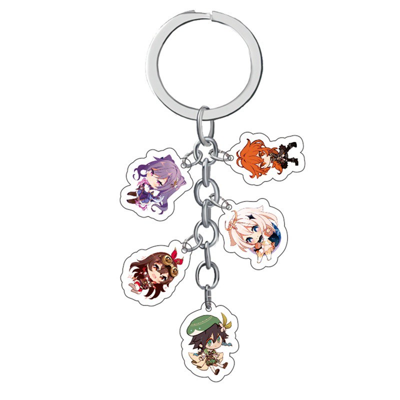 Tmdbyx Móc Khóa Acrylic Họa Tiết Hoạt Hình Dễ Thương