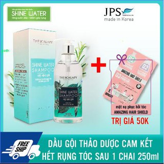 [NHẬP KHẨU KOREA] Dầu gội thảo dược Shine water hết ngay rụng tóc sau khi dùng 1 chai, tặng mặt nạ ủ tóc trị giá 50k