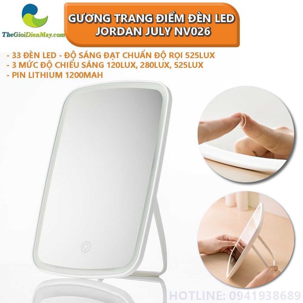 Gương Trang Điểm Có Đèn LED Xiaomi Jordan July NV026 - Shop Thế Giới Điện Máy